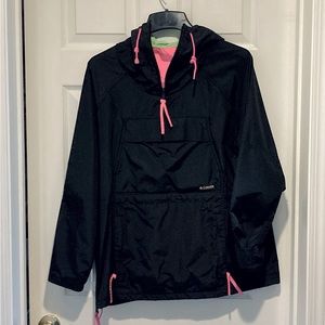 Columbia Black Pullover Windbreaker- Size 8